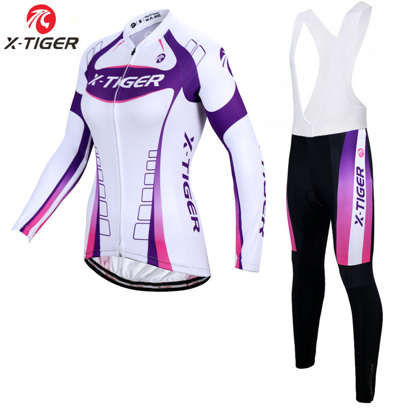 X-Tiger - Conjunto Ciclista de Manga Larga Para Mujer