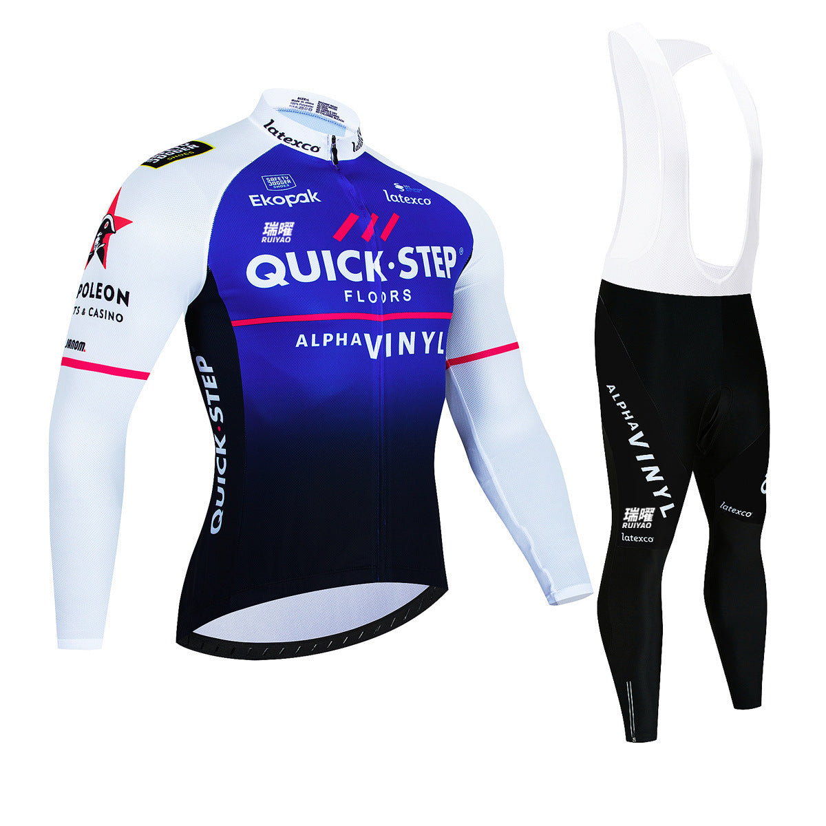 Quick step - Kit de Ciclismo Profesional de Manga Larga