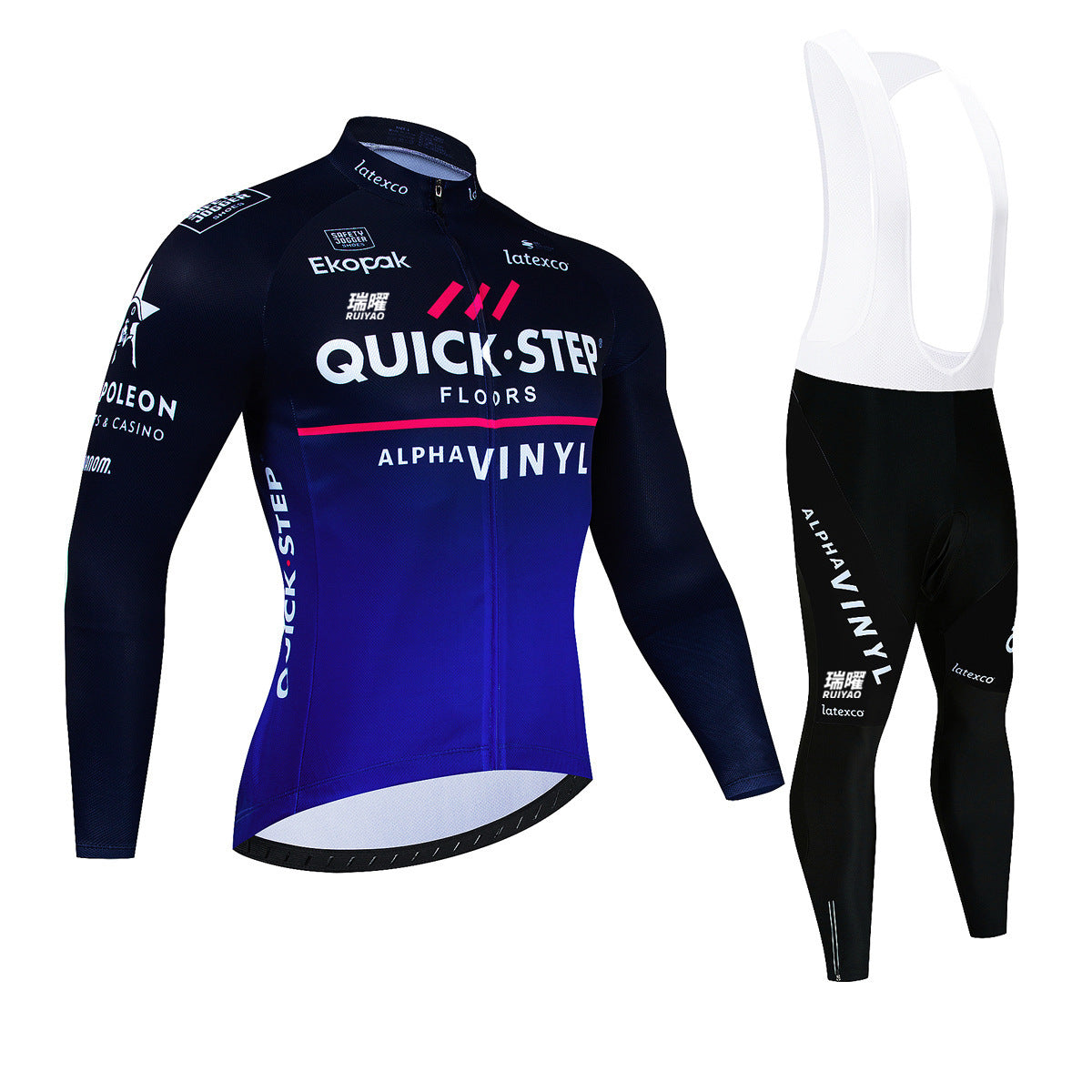 Quick step - Kit de Ciclismo Profesional de Manga Larga